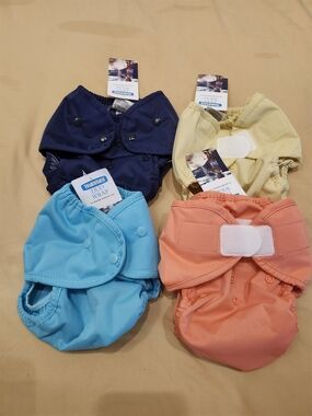 Thirsties Duo Wrap Reusable Diaper Cover - Navy, Yellow, Aqua, Coral